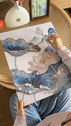 Bead Painting Process