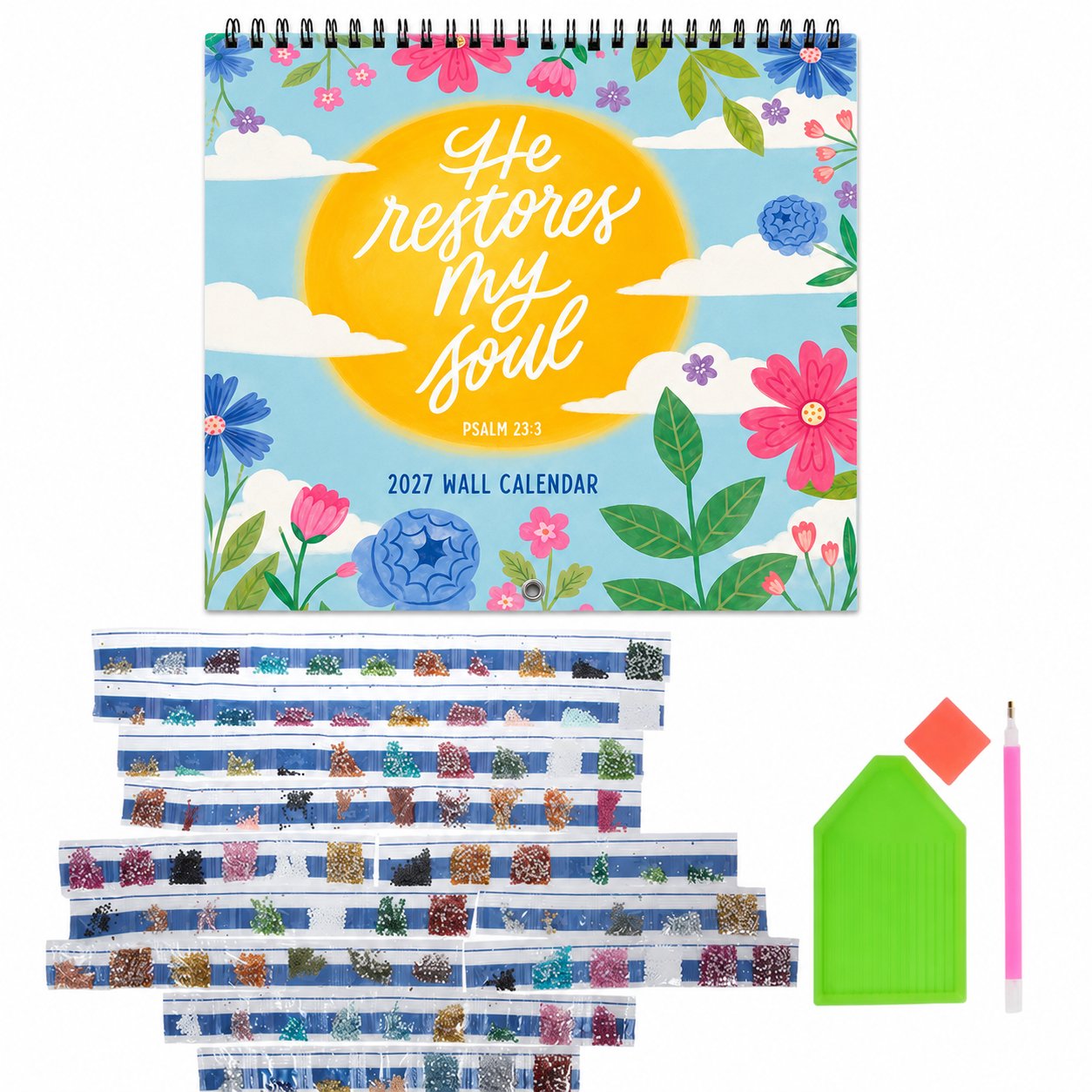 Scripture 2027 diamond painting calendar design