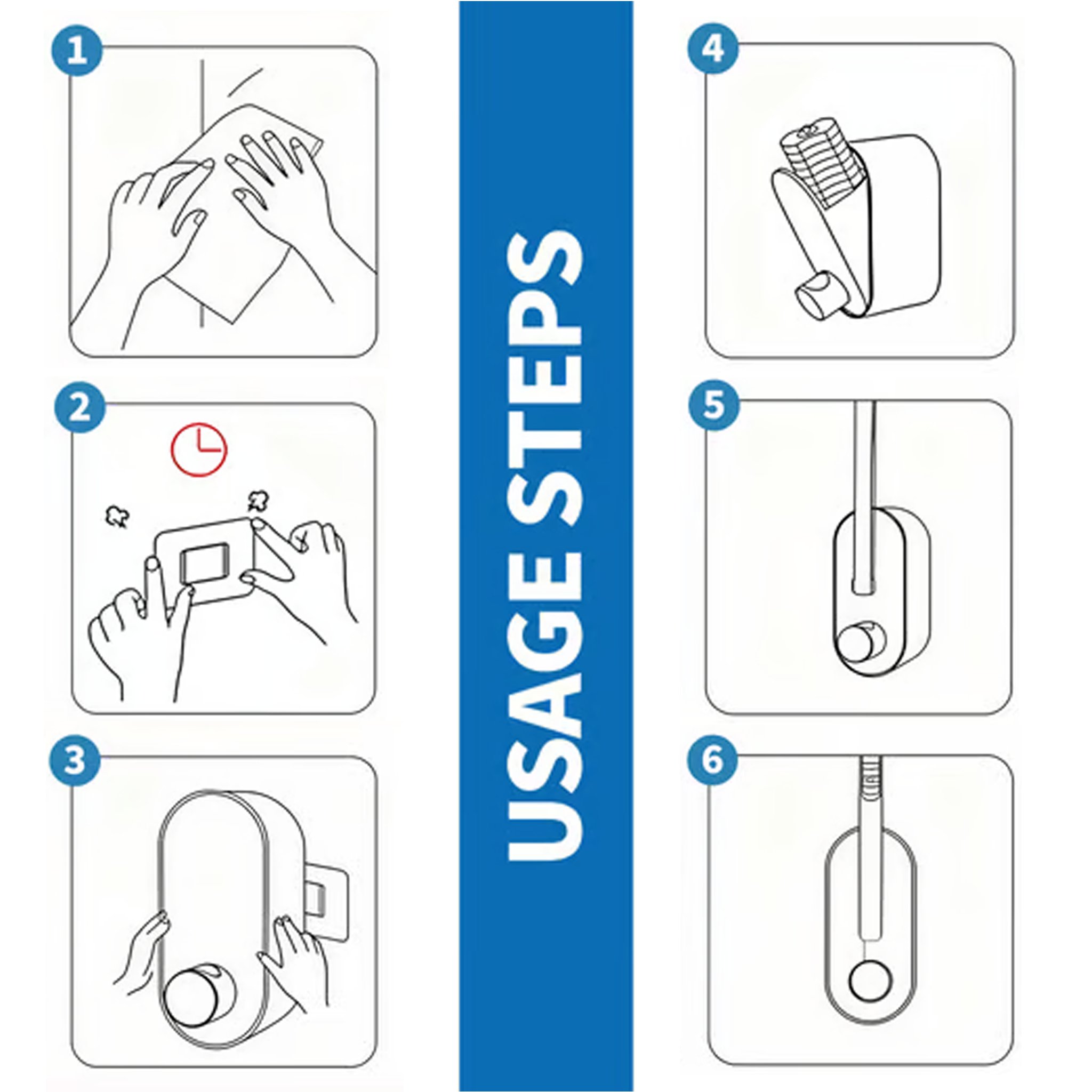 No drill wall mounted disposable toilet brush installation steps