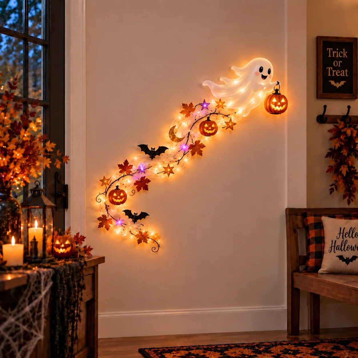 👻 Ghost Halloween Magic Trail wall decoration