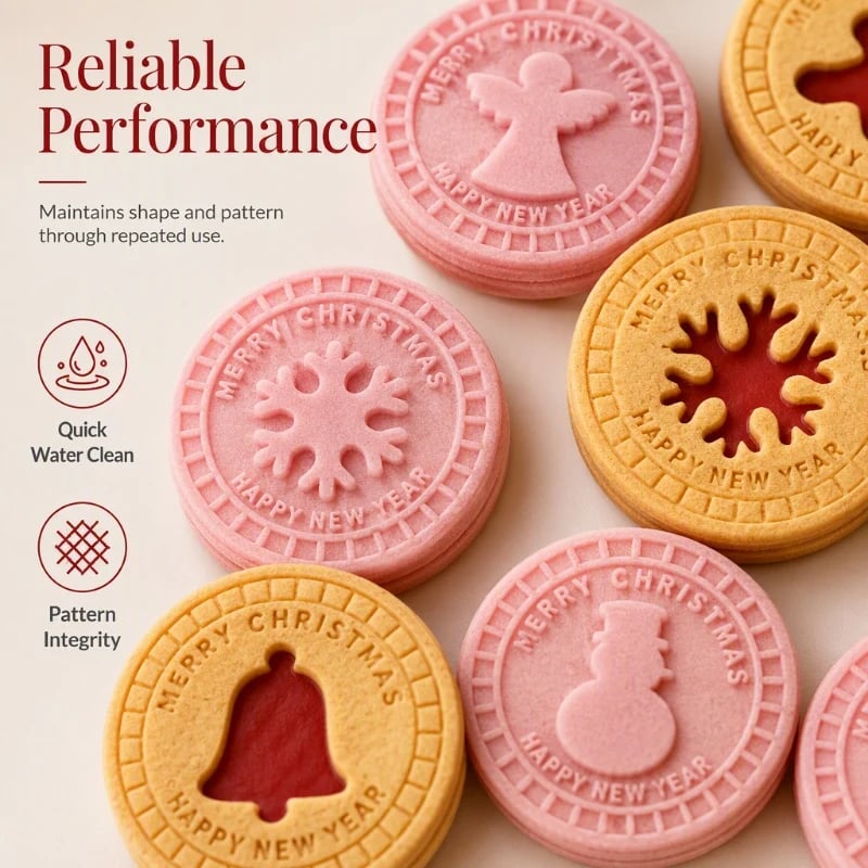 How to use Christmas cookie stamp