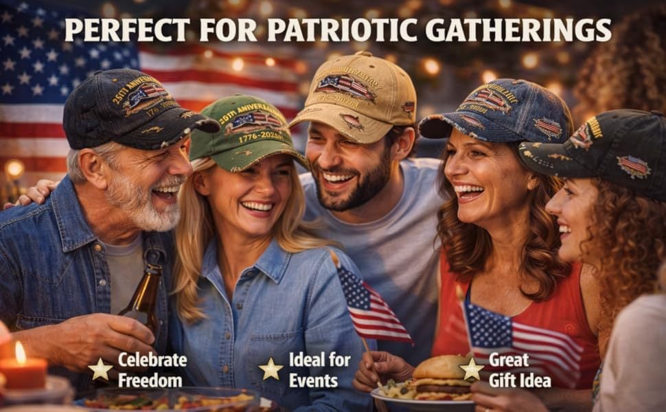 Patriotic cap gift and event wear