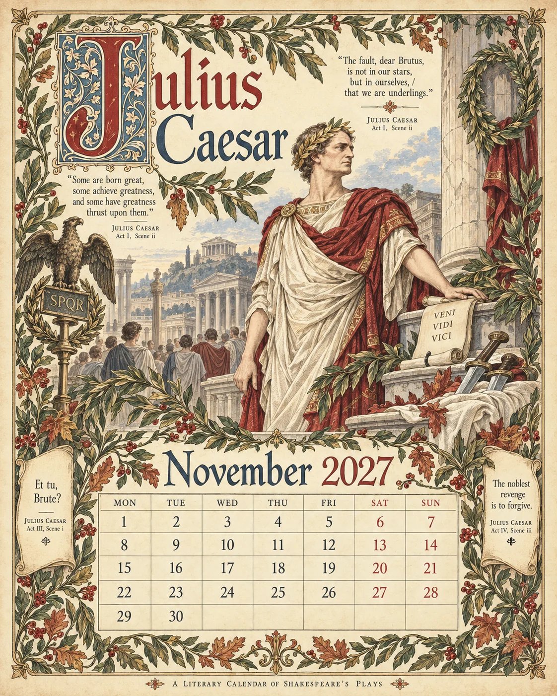 November — Julius Caesar