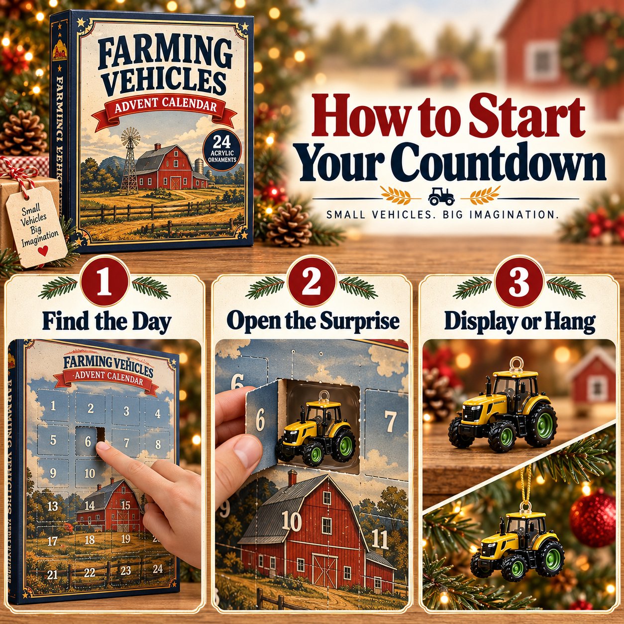 Farming advent calendar box specifications