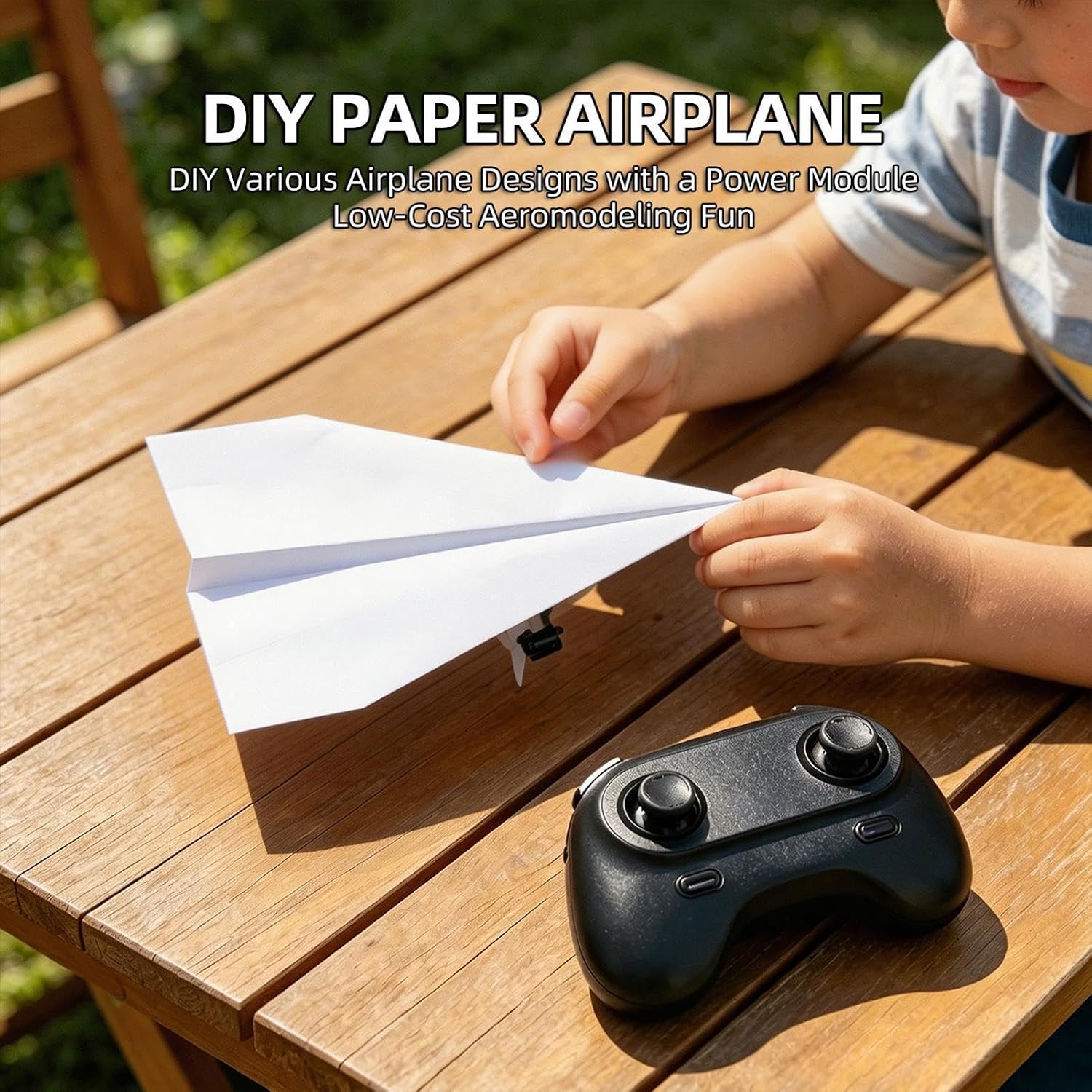 Building a DIY paper airplane with the power module