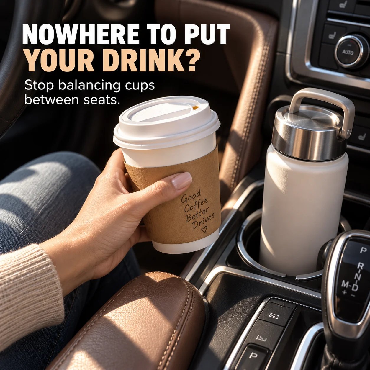 Universal Foldable Car Cup Holder