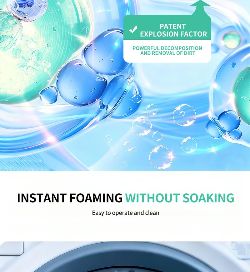 SOPAMI Eco-Friendly Washing Machine Cleaner Fights Pet Odors & Hair Build-Up for Fresh Clean Machines