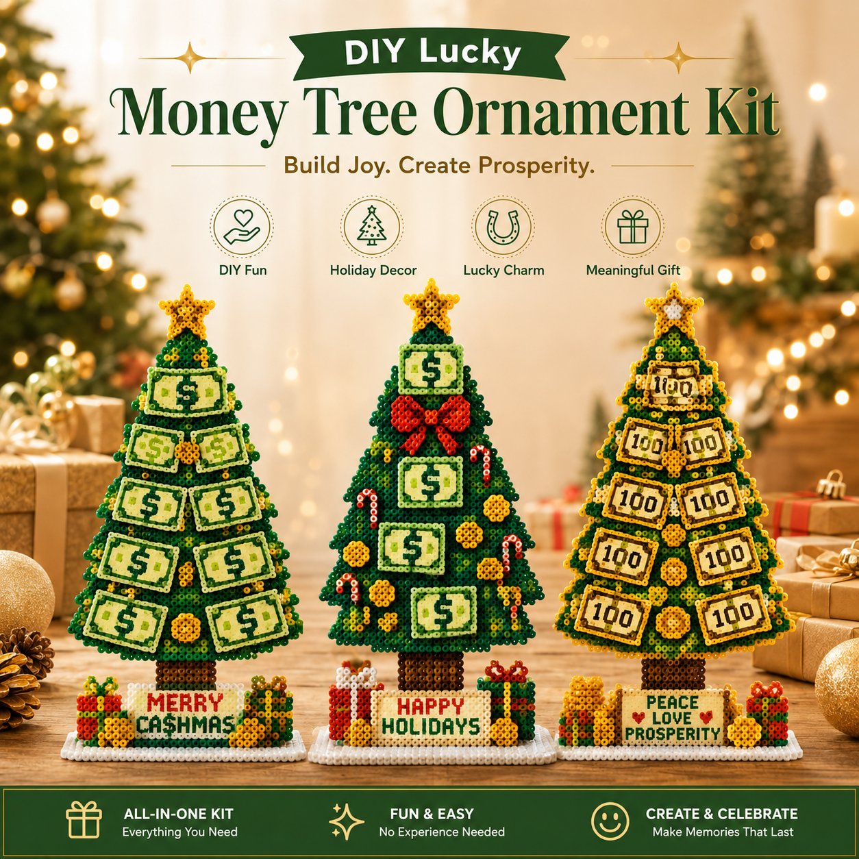 Fuse bead money tree materials