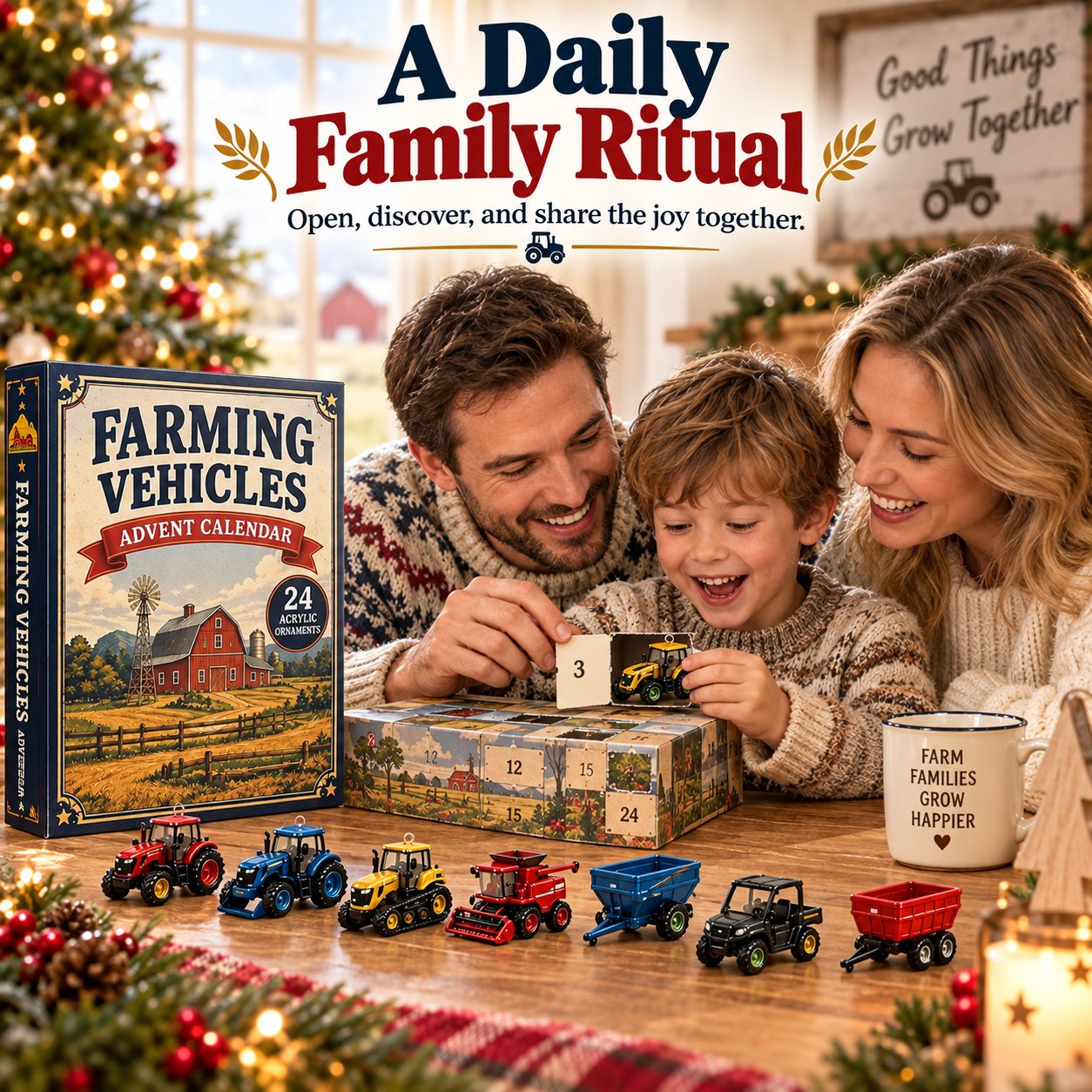 Farming advent calendar as a holiday gift
