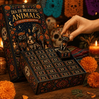 Día de Muertos animals advent calendar gift