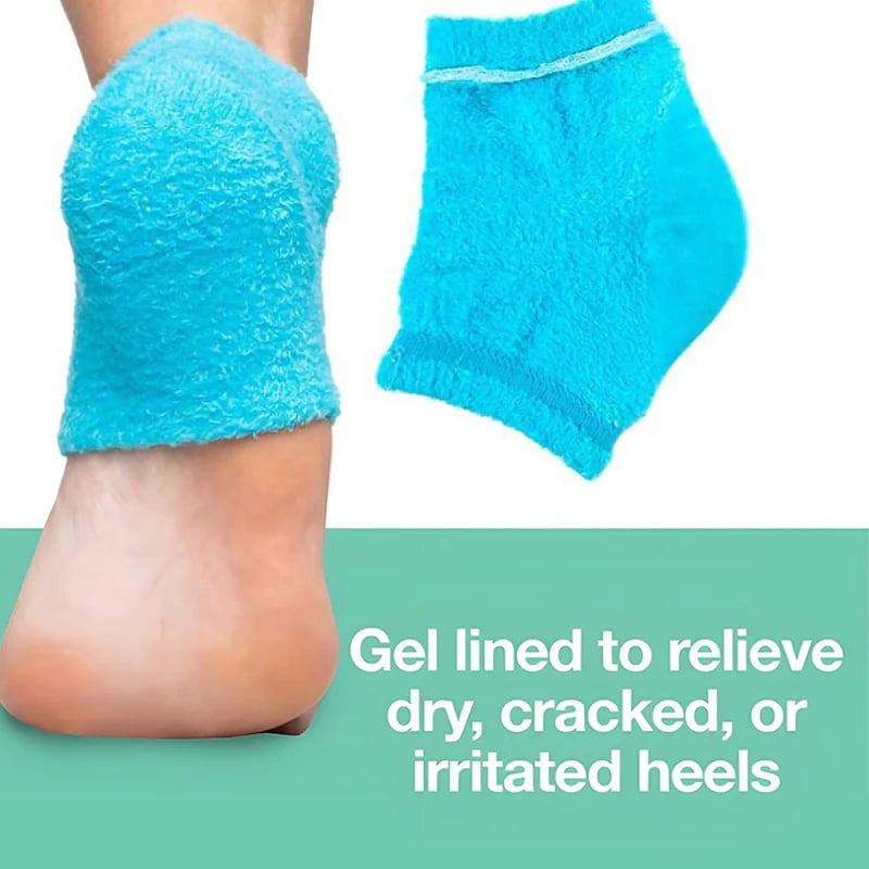 Gel infused lining for dry cracked heels