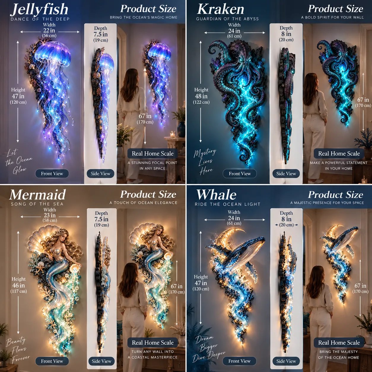 Ocean Legends size reference