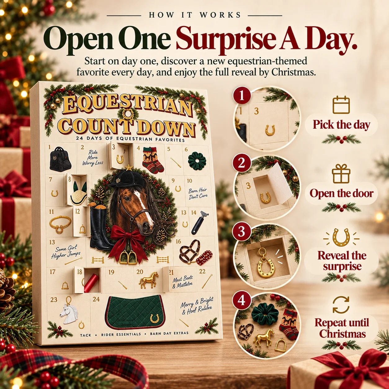 🐴 EquiJoy™ 24-Day Equestrian Advent Calendar lifestyle
