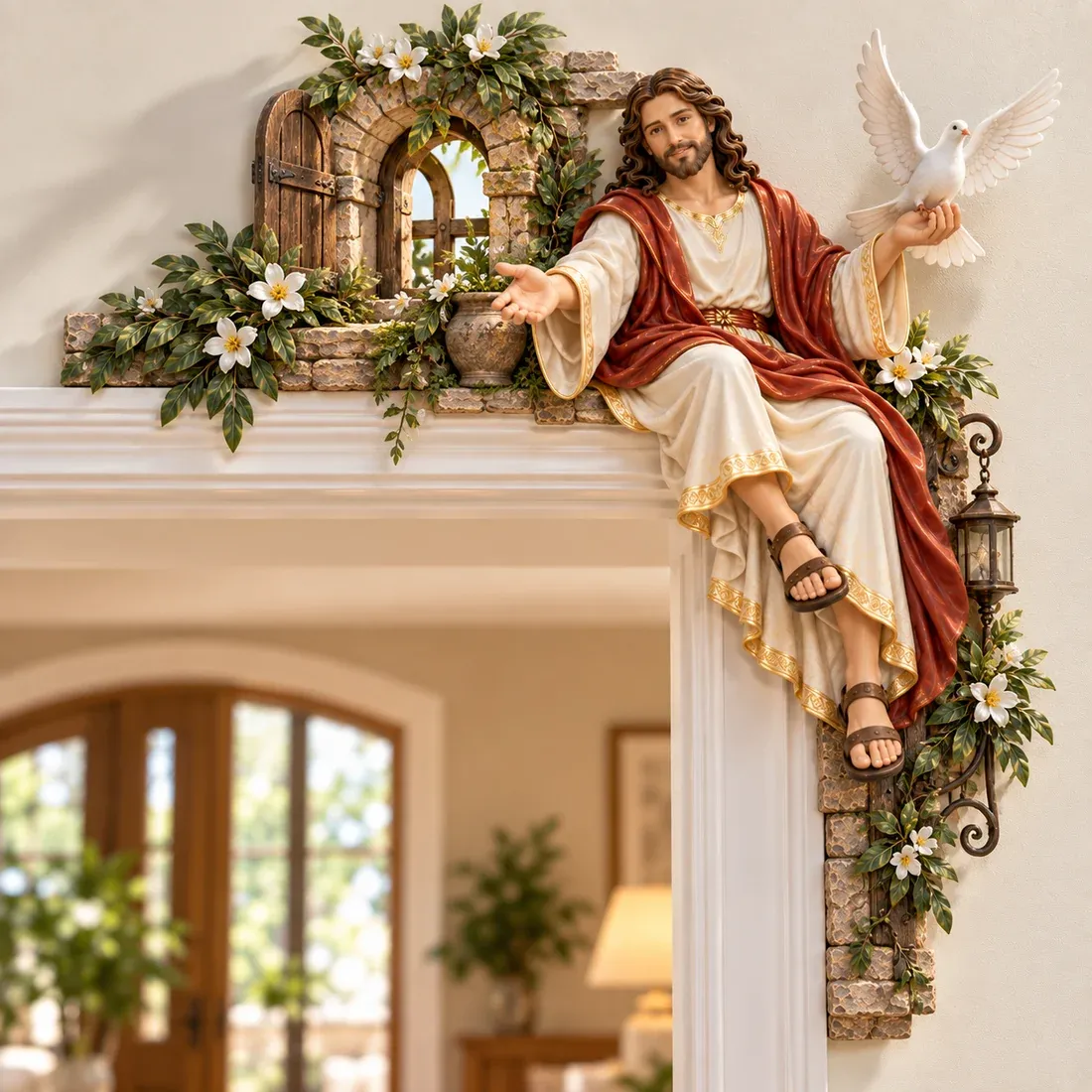 Shepherd's Light Jesus doorway corner design