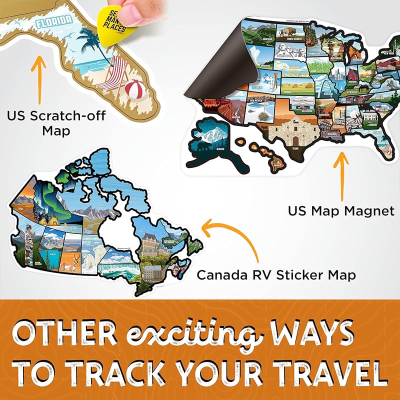 RV travel map display