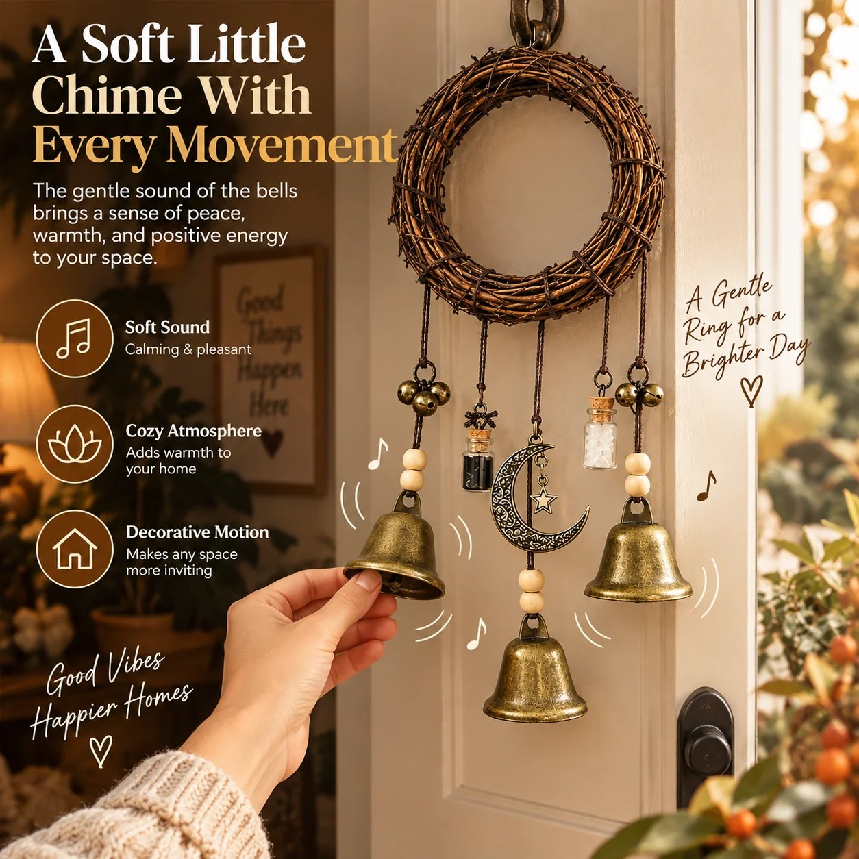 Boho bell movement detail