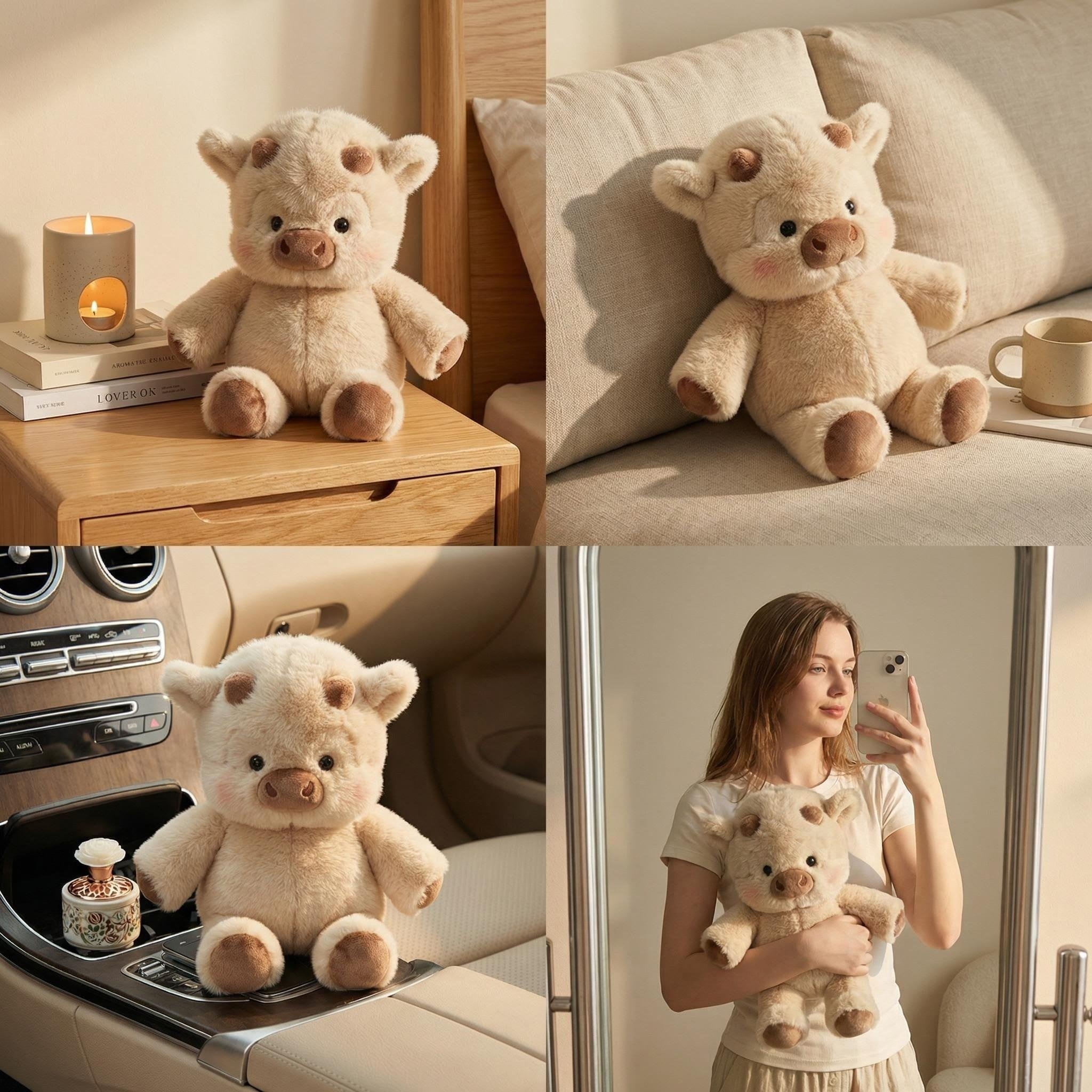 Highland cow plush toy used for cuddling decorating and gifting