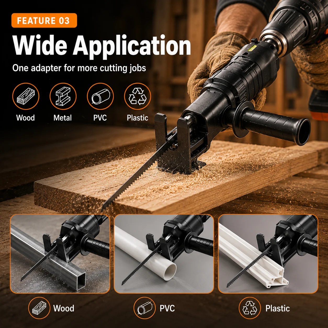 Multi-material cutting capability
