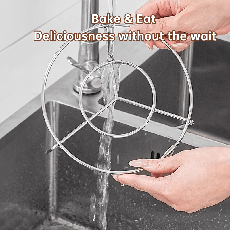 Dishwasher safe nonstick stainless steel skewer rack