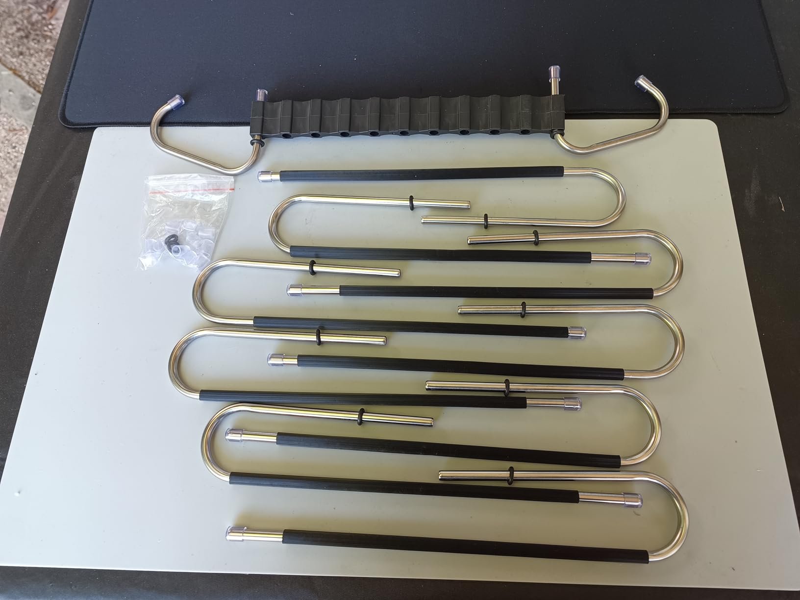 Terrific pant hangers, real problem solver, once I could figure out how to put them together Terrific pant hangers, real problem solver, once I could figure out how to put them together