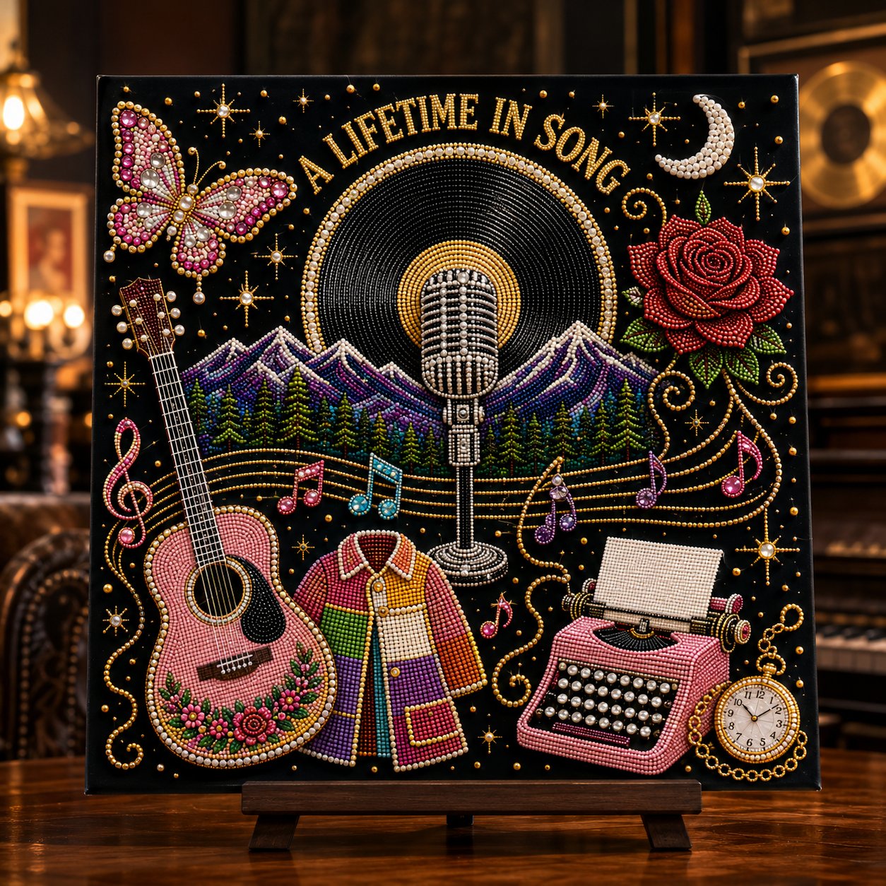 A Lifetime in Song bead art design