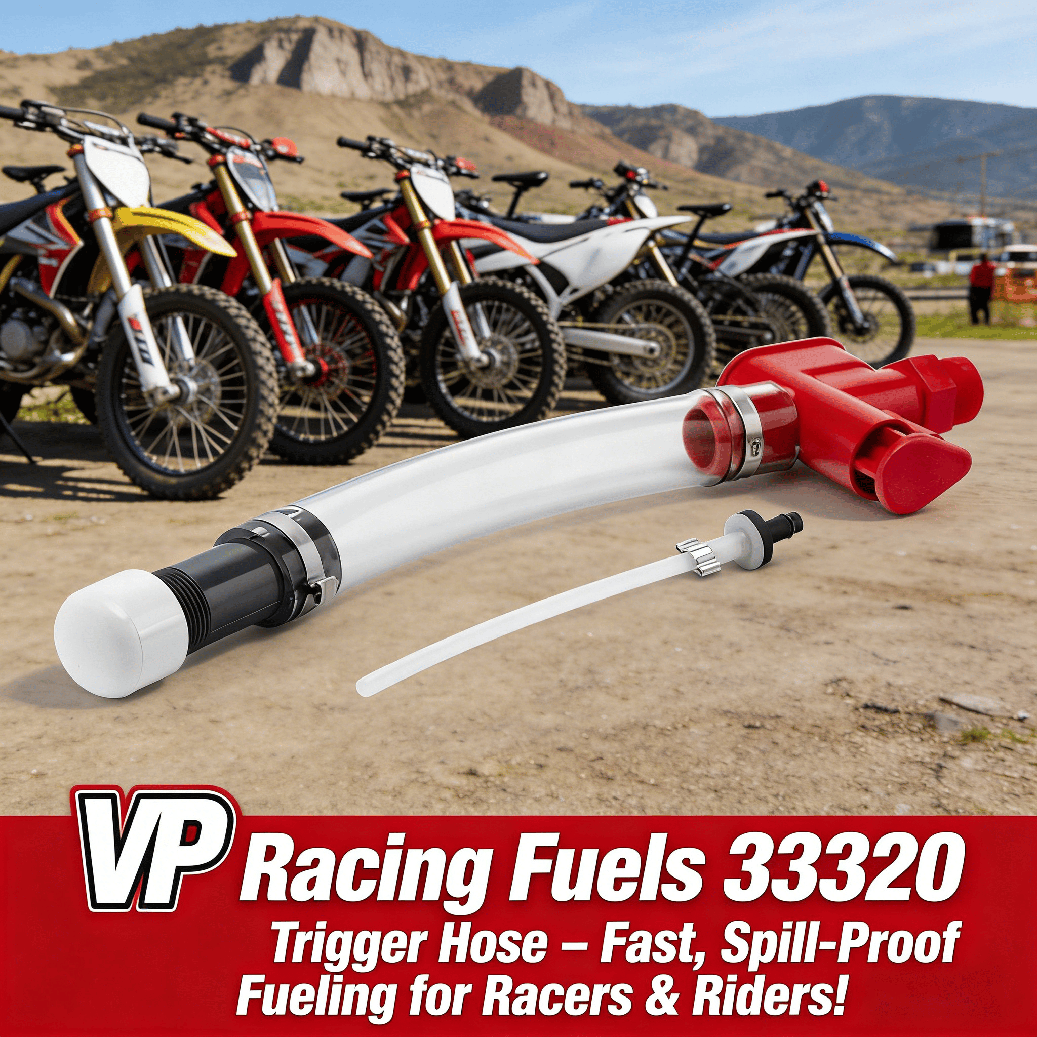 VP Racing trigger hose with off-road bikes