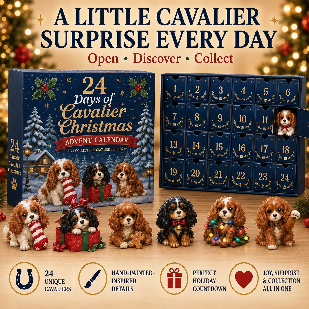 Open one Cavalier surprise every day during the Christmas countdown
