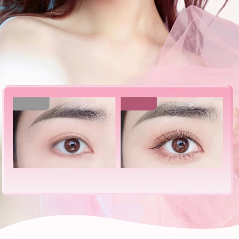 Fast heating pink electric eyelash curler for quick daily beauty routine