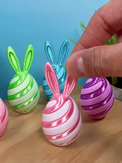 Bunny Egg Fidget Toy Action