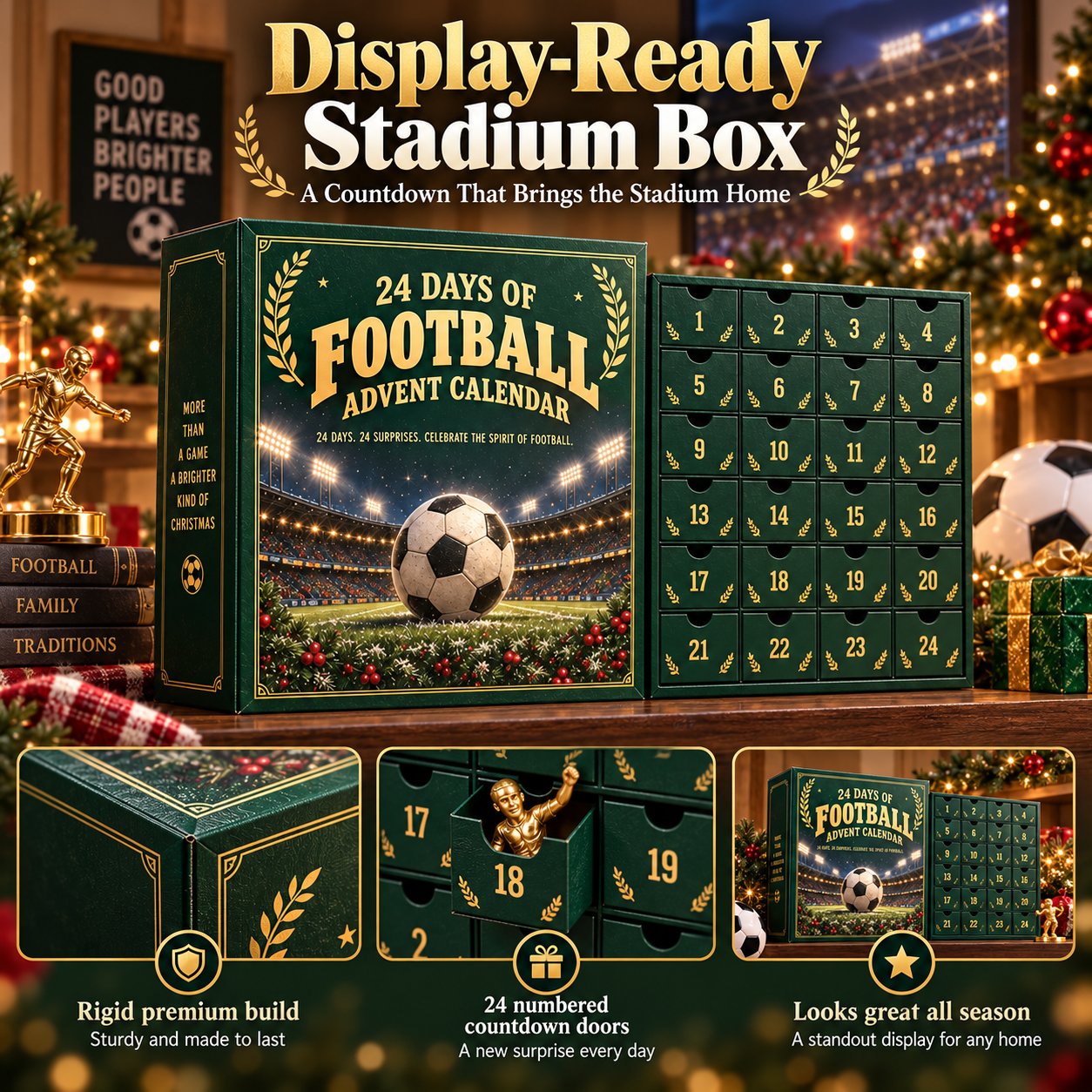 Soccer Fan 24-Day Advent Calendar – Acrylic Miniatures further view