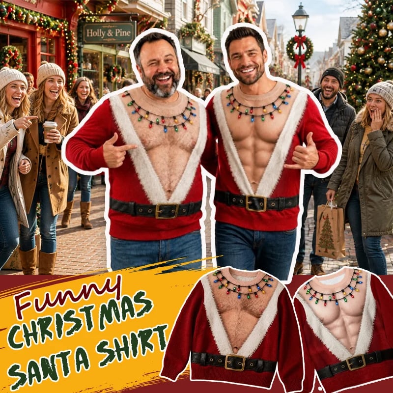 Funny Santa Christmas Long Sleeve Shirt