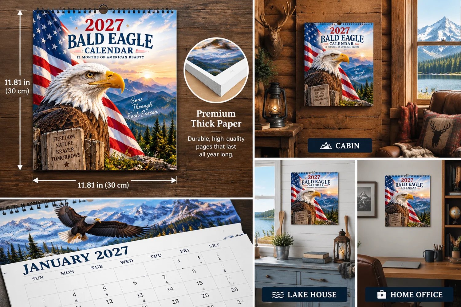 Bald Eagle Calendar Gift