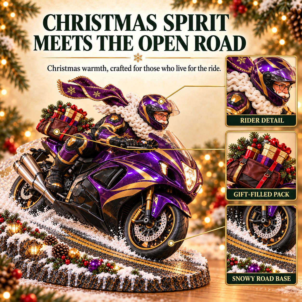 🏍️🎄 Christmas Sale: 49% OFF – Santa’s Ride Home Keepsake feature view