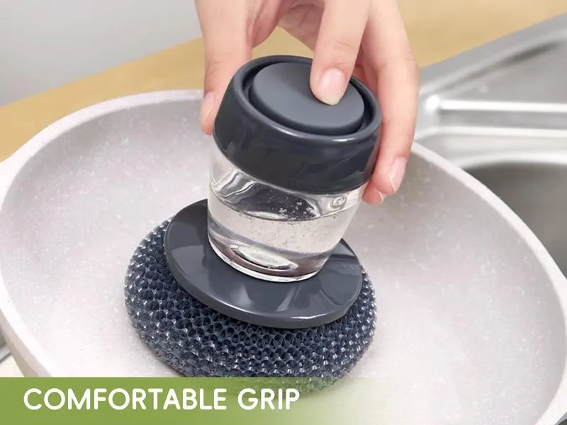 Automatic Liquid Filling Good Handle Soap Dispense Palm Kitchen Brush for Bowl Sink Cleaning Pot Comfortable Automatic Liquid Filling Good Handle Soap Dispense Palm Kitchen Brush for Bowl Sink Cleaning Pot Comfortable