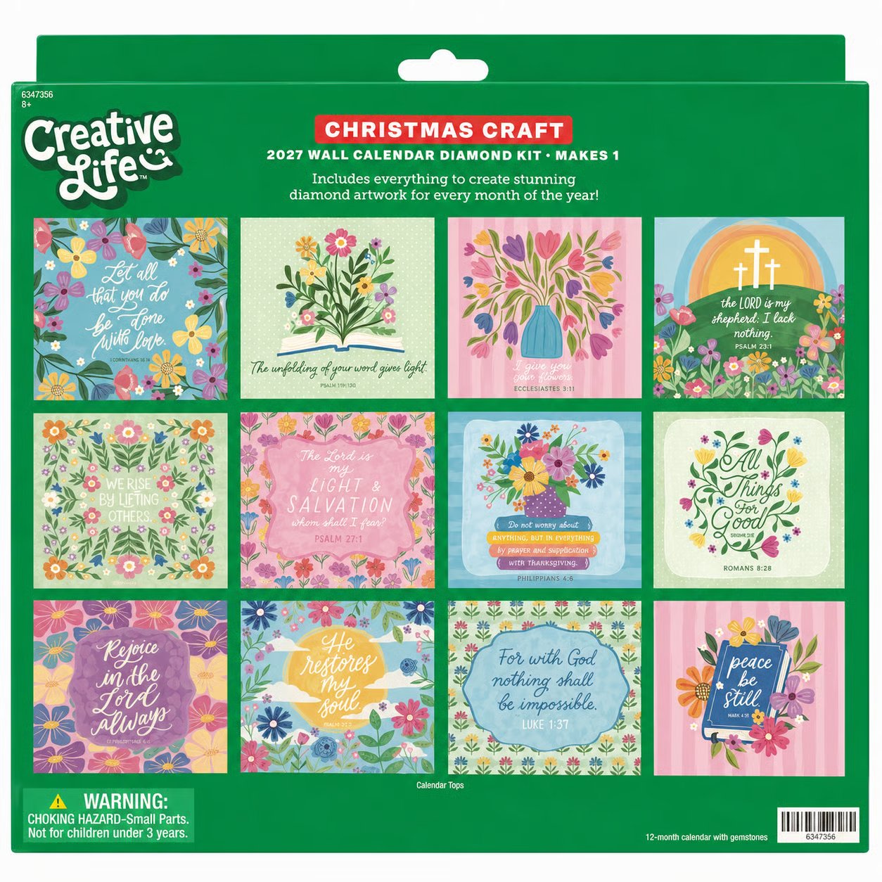 2027 Scripture diamond painting wall calendar