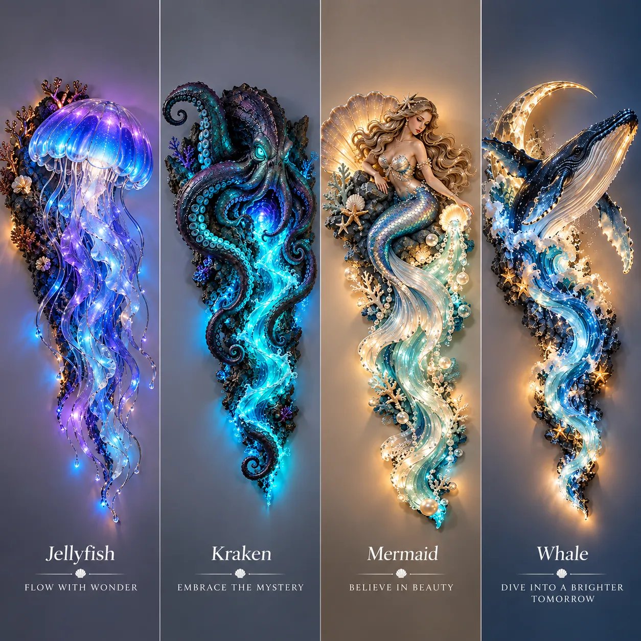 Enchanted Ocean Legends wall decor collection