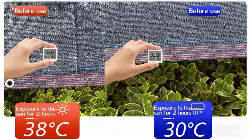 10x13 FT Sunshade Netting with Grommets 70-90% Resistant Sun Shade PE Mesh for Plant Pergola Patio Yard Greenhouse Chicken Coop Outdoor Shade PE Canopy Garden Pool and Outdoor Camping Accessories mesh shade net cover sunshade, Shaded Canopy, Garden