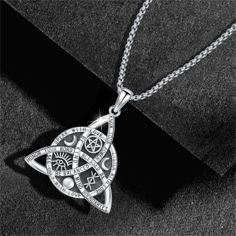 🔥Last Day 54% OFF✨Handmade Sterling Silver Vintage Celtic Knot Pendant Necklace🎁Buy 2 Free Shipping