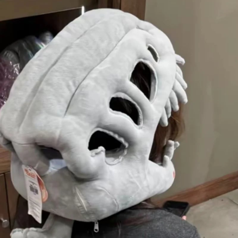 Dinosaur skull headpiece costume option
