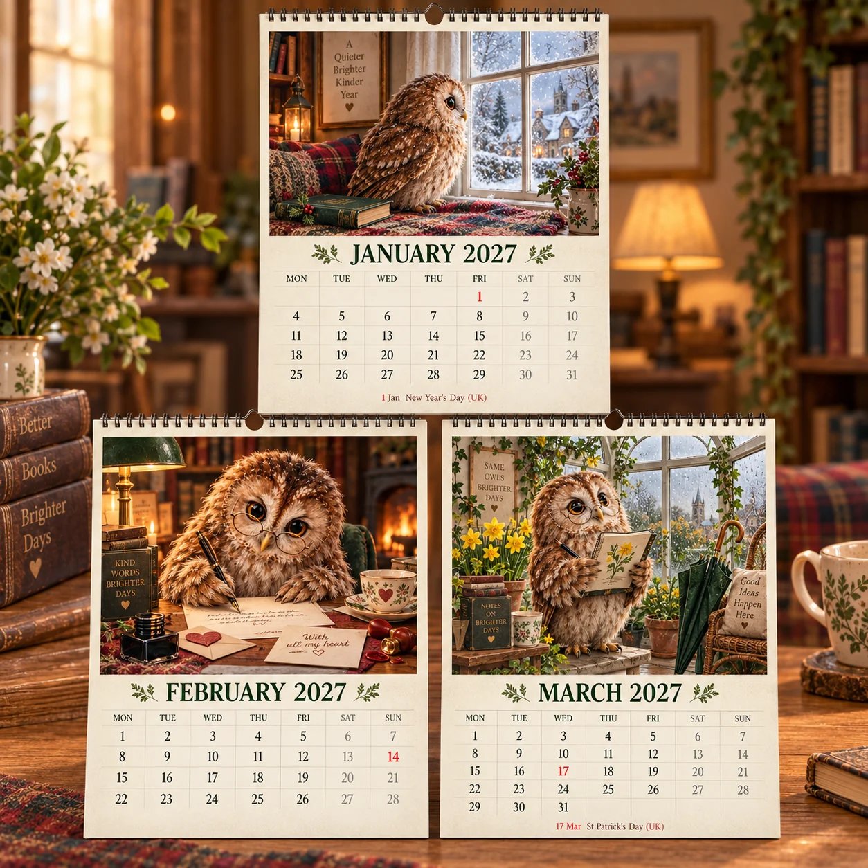 2027 Booked Solid Wall Calendar