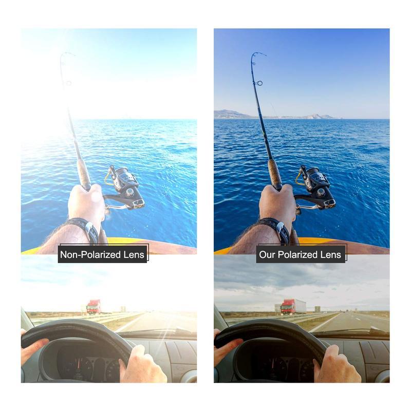 【dealsforyoudays】Paleshy HD Polarized Photochromic Sunglasses UV400 Protection, Unisex 2025 Summer Retro Oversized Simple Square Frame Fashion Accessories, Outdoor Sports Driving, Fishing, Golf, Running, Climbing Day Night Safety Glasses