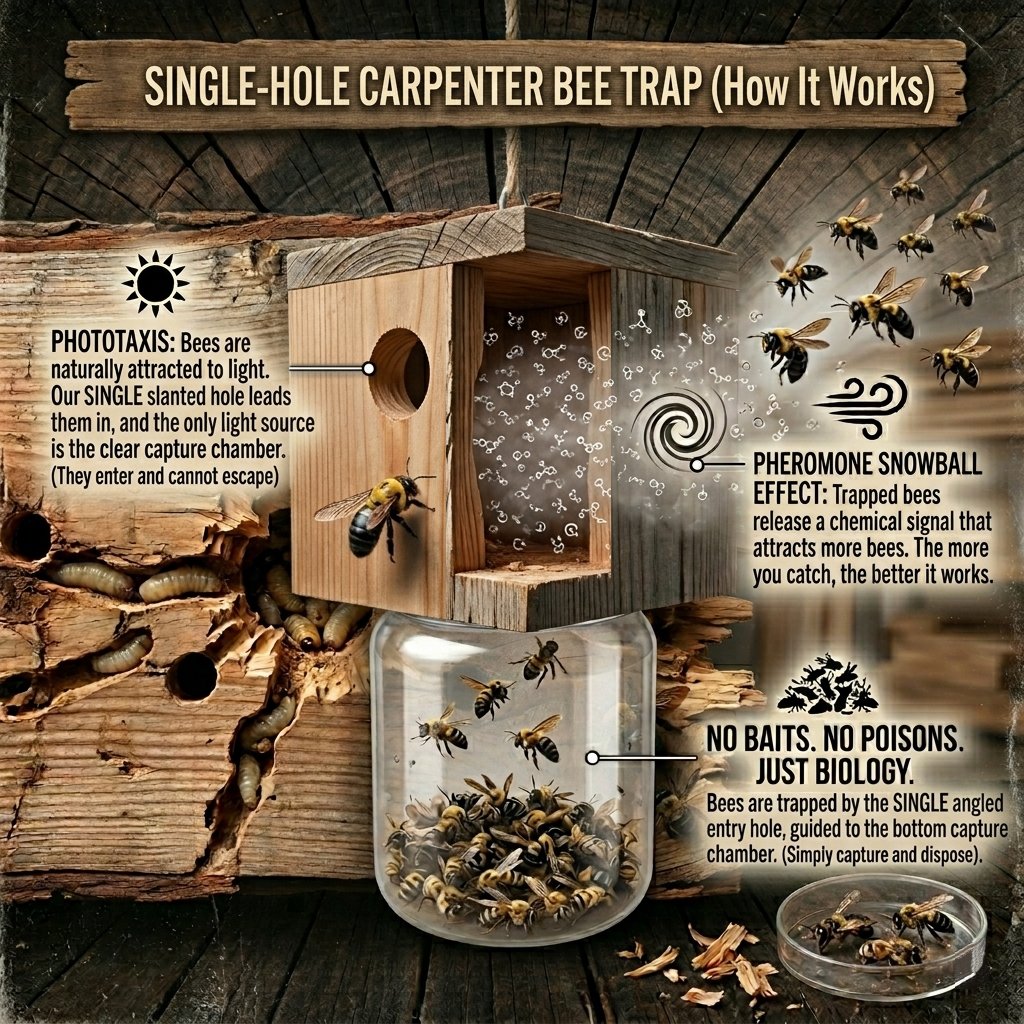 2-in-1 capture design with clear jar