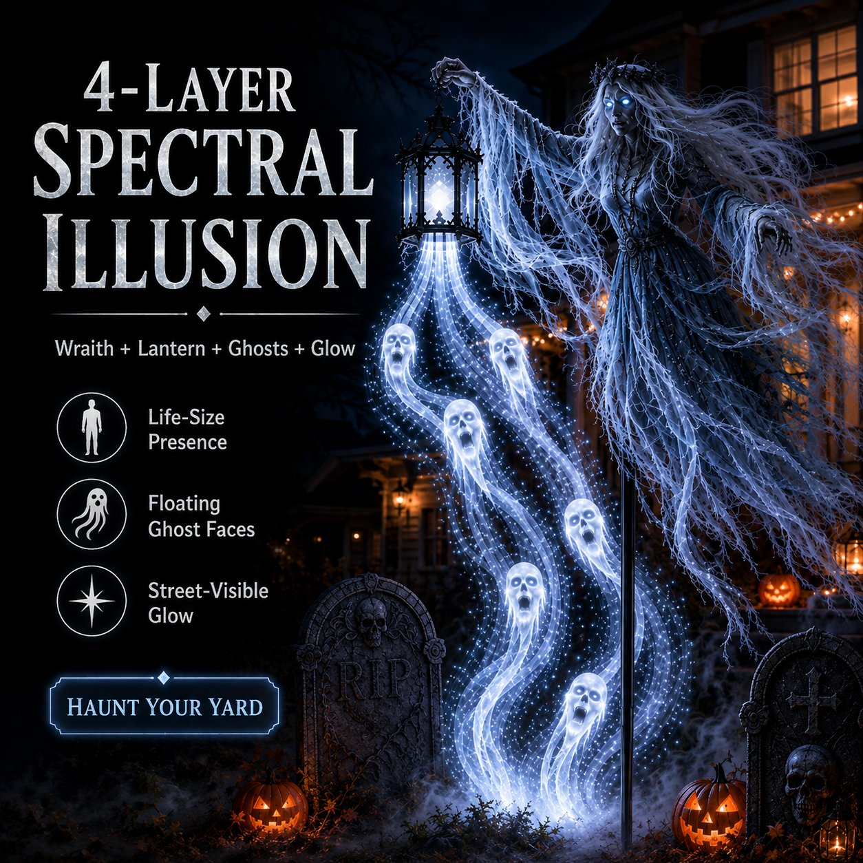 Floating ghost wraith light