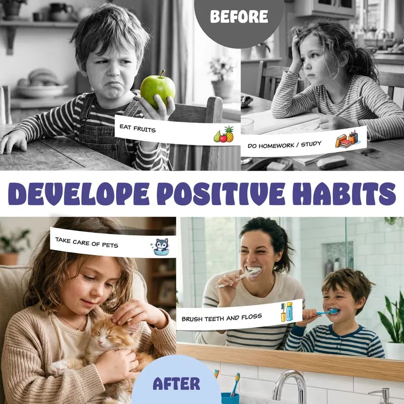 Kids visual routine support board