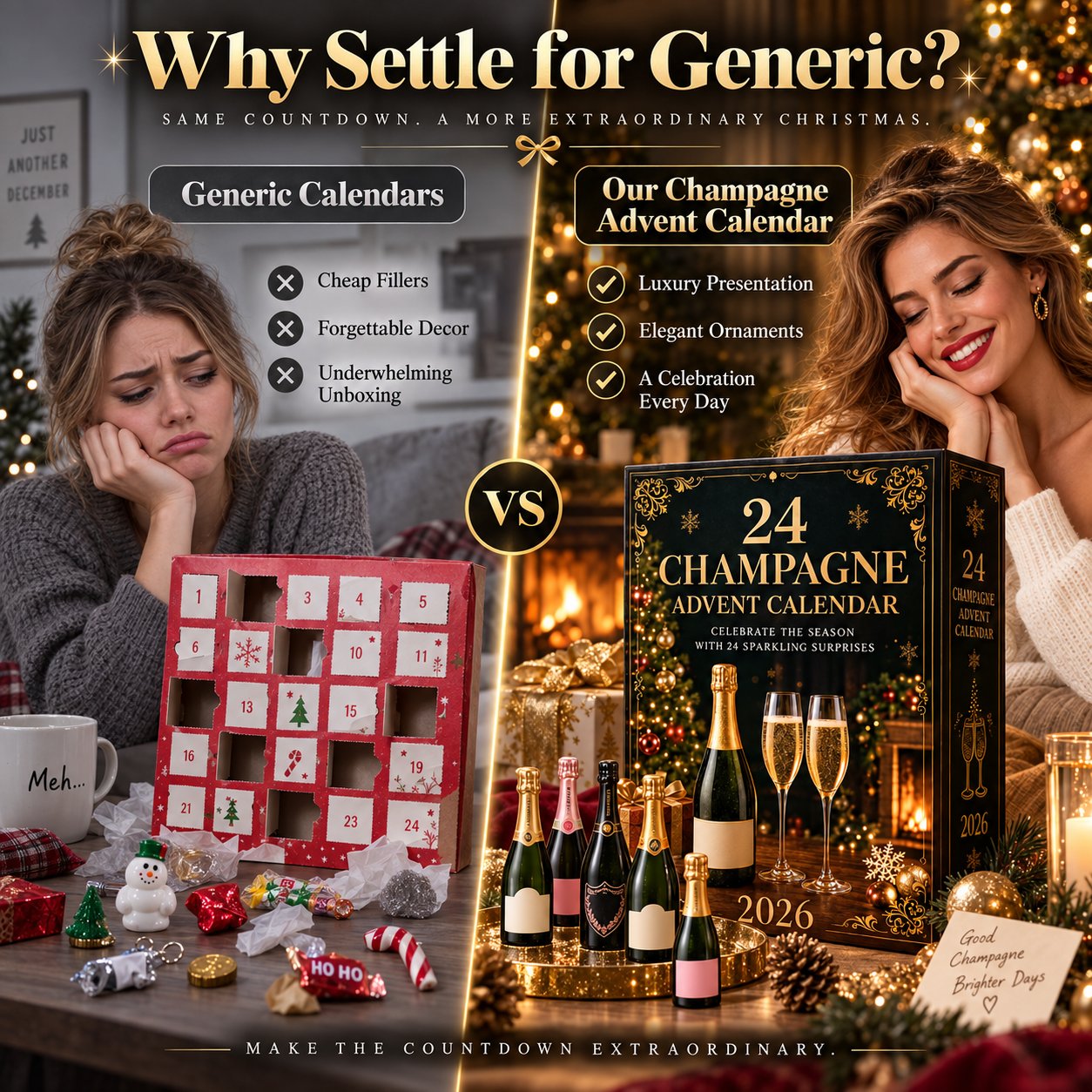 Champagne Advent Calendar Overview