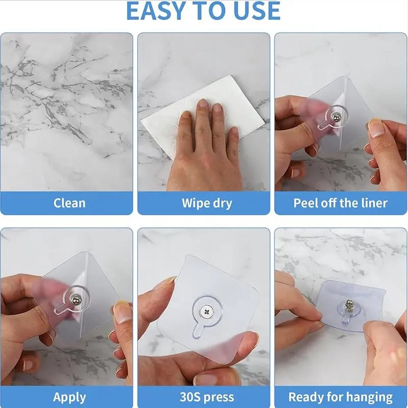 Wall hook installation steps