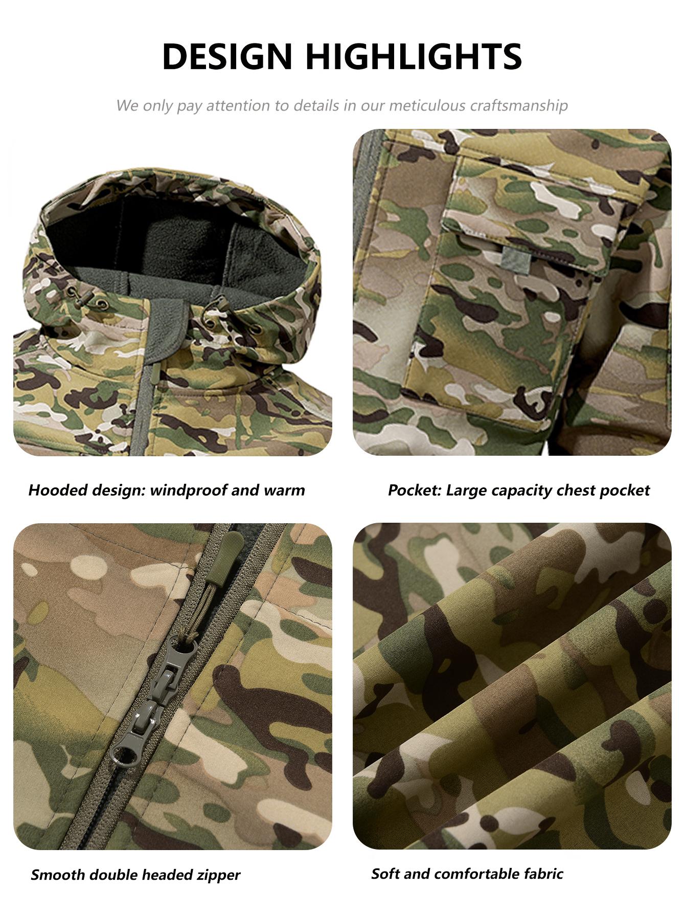 Nine pocket men's outdoor jacket