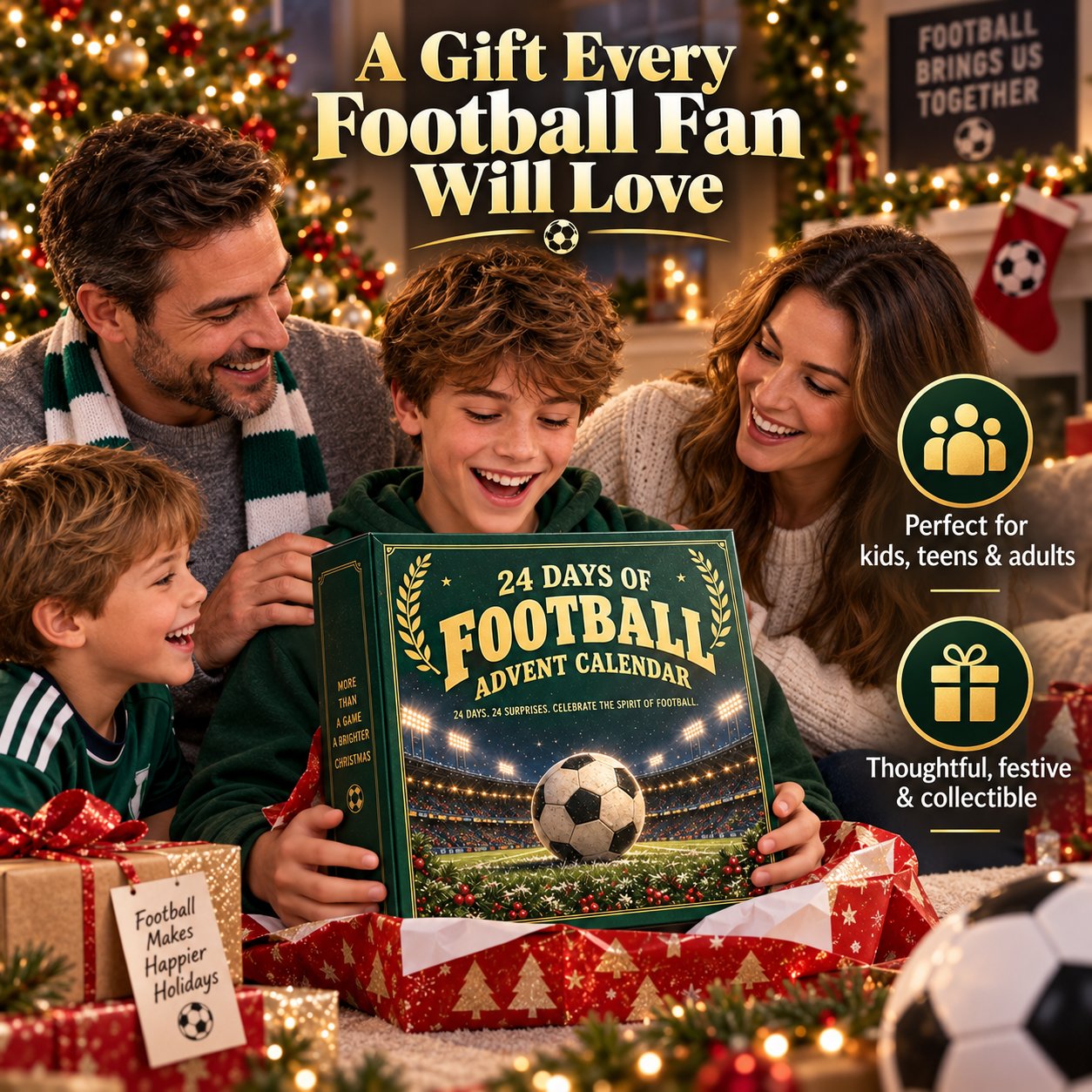 Soccer Fan 24-Day Advent Calendar – Acrylic Miniatures in context