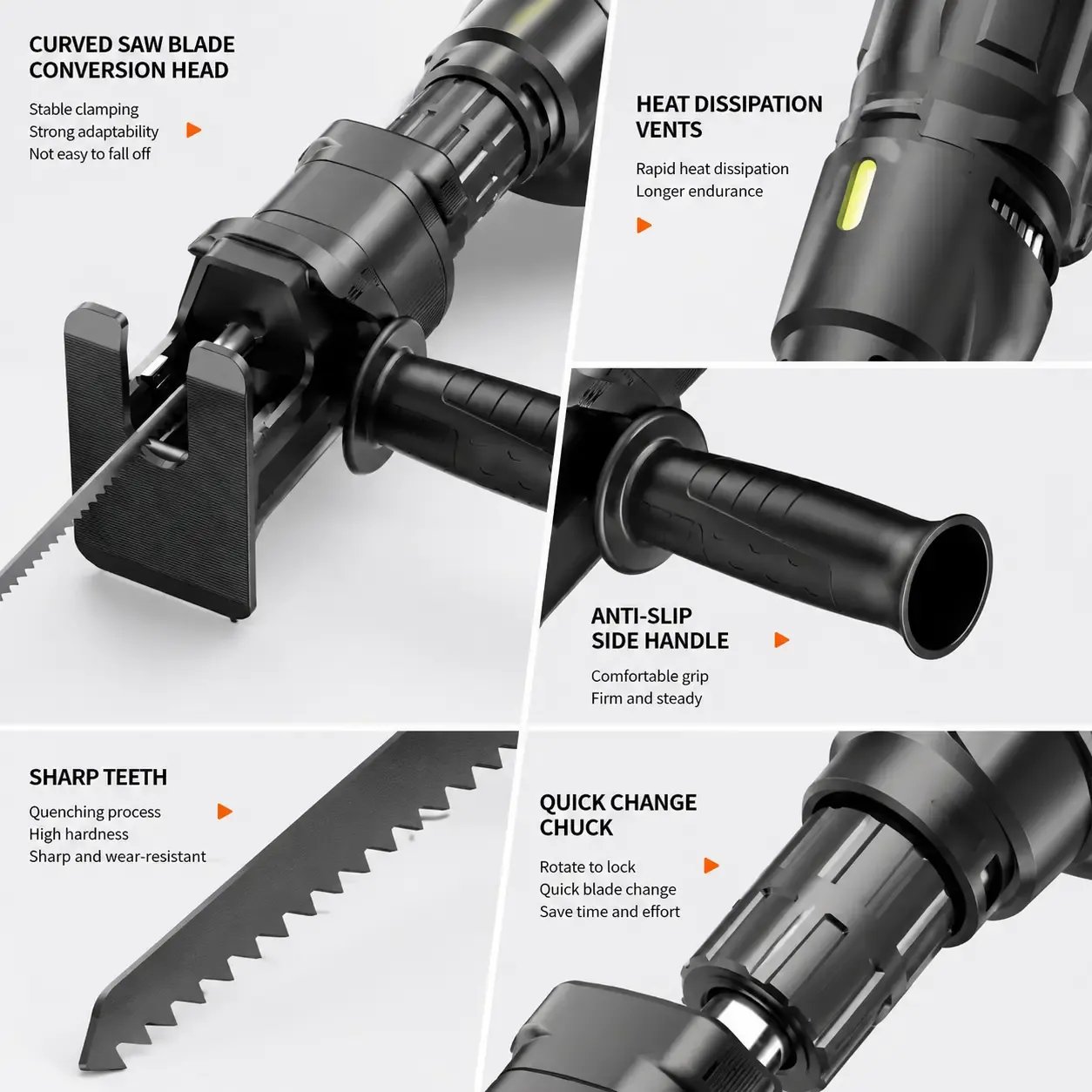 Sharp Wear Resistant Teeth