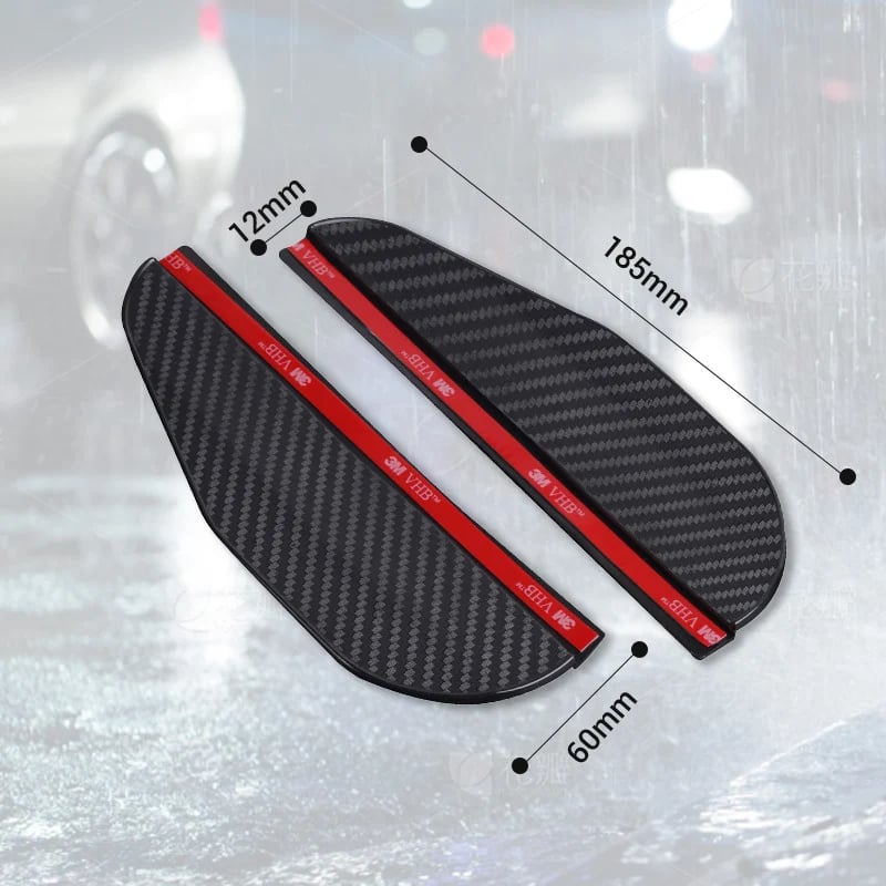 Car side mirror rain guard dimensions